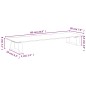 vidaXL Soporte de monitor vidrio templado y metal blanco 60x20x8 cm vidaXL Soporte de monitor vidrio templado y metal blanco 60x20x8 cm