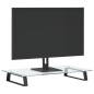 vidaXL Soporte de monitor vidrio templado y metal negro 60x35x8 cm vidaXL Soporte de monitor vidrio templado y metal negro 60x35x8 cm