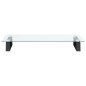 vidaXL Soporte de monitor vidrio templado y metal negro 60x35x8 cm vidaXL Soporte de monitor vidrio templado y metal negro 60x35x8 cm