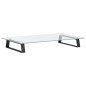vidaXL Soporte de monitor vidrio templado y metal negro 60x35x8 cm vidaXL Soporte de monitor vidrio templado y metal negro 60x35x8 cm
