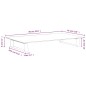 vidaXL Soporte de monitor vidrio templado y metal negro 60x35x8 cm vidaXL Soporte de monitor vidrio templado y metal negro 60x35x8 cm