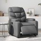 vidaXL Sillón reclinable eléctrico de cuero sintético gris vidaXL Sillón reclinable eléctrico de cuero sintético gris