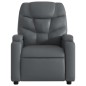 vidaXL Sillón reclinable eléctrico de cuero sintético gris vidaXL Sillón reclinable eléctrico de cuero sintético gris