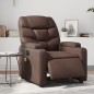 vidaXL Sillón de masaje reclinable eléctrico cuero sintético marrón vidaXL Sillón de masaje reclinable eléctrico cuero sintético marrón