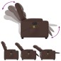 vidaXL Sillón de masaje reclinable eléctrico cuero sintético marrón vidaXL Sillón de masaje reclinable eléctrico cuero sintético marrón