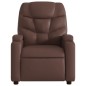 vidaXL Sillón de masaje reclinable eléctrico cuero sintético marrón vidaXL Sillón de masaje reclinable eléctrico cuero sintético marrón