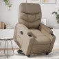 vidaXL Sillón reclinable elevable cuero artificial color capuchino vidaXL Sillón reclinable elevable cuero artificial color capuchino