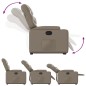 vidaXL Sillón reclinable elevable cuero artificial color capuchino vidaXL Sillón reclinable elevable cuero artificial color capuchino