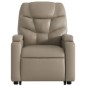 vidaXL Sillón reclinable elevable cuero artificial color capuchino vidaXL Sillón reclinable elevable cuero artificial color capuchino