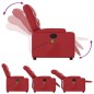 vidaXL Sillón reclinable de masaje de pie cuero artificial rojo vidaXL Sillón reclinable de masaje de pie cuero artificial rojo