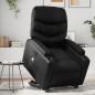 vidaXL Sillón de masaje elevable eléctrico cuero sintético negro vidaXL Sillón de masaje elevable eléctrico cuero sintético negro