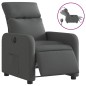 vidaXL Sillón reclinable eléctrico de tela gris oscuro vidaXL Sillón reclinable eléctrico de tela gris oscuro