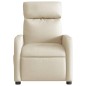 vidaXL Sillón reclinable eléctrico de tela crema