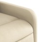 vidaXL Sillón reclinable eléctrico de tela crema