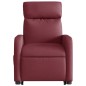vidaXL Sillón reclinable de masaje elevable tela rojo tinto vidaXL Sillón reclinable de masaje elevable tela rojo tinto