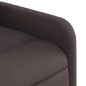 vidaXL Silla de masaje reclinable de pie de tela marrón oscuro vidaXL Silla de masaje reclinable de pie de tela marrón oscuro