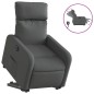 vidaXL Sillón eléctrico reclinable elevable de tela gris oscuro vidaXL Sillón eléctrico reclinable elevable de tela gris oscuro