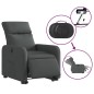 vidaXL Sillón eléctrico reclinable elevable de tela gris oscuro vidaXL Sillón eléctrico reclinable elevable de tela gris oscuro