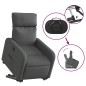 vidaXL Sillón eléctrico reclinable elevable de tela gris oscuro vidaXL Sillón eléctrico reclinable elevable de tela gris oscuro