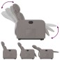vidaXL Sillón eléctrico reclinable elevable de tela gris taupe vidaXL Sillón eléctrico reclinable elevable de tela gris taupe