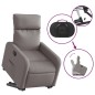 vidaXL Sillón eléctrico reclinable elevable de tela gris taupe vidaXL Sillón eléctrico reclinable elevable de tela gris taupe