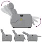 vidaXL Sillón de masaje eléctrico reclinable elevable tela gris claro vidaXL Sillón de masaje eléctrico reclinable elevable tela gris claro