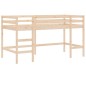 vidaXL Cama alta para niños con túnel madera pino rosa 80x200 cm vidaXL Cama alta para niños con túnel madera pino rosa 80x200 cm