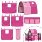 vidaXL Cama alta para niños con túnel madera pino rosa 90x200 cm vidaXL Cama alta para niños con túnel madera pino rosa 90x200 cm