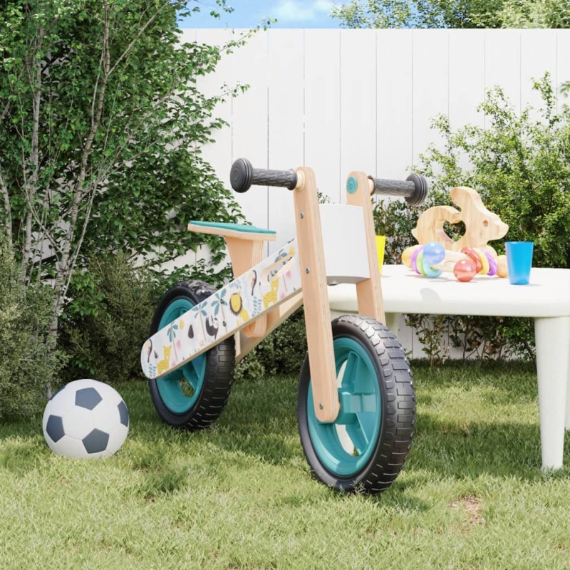 vidaXL Bicicleta de equilibrio para niños estampado azul vidaXL Bicicleta de equilibrio para niños estampado azul