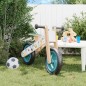 vidaXL Bicicleta de equilibrio para niños estampado azul vidaXL Bicicleta de equilibrio para niños estampado azul