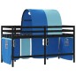 vidaXL Cama alta para niños con túnel madera pino azul 90x190 cm vidaXL Cama alta para niños con túnel madera pino azul 90x190 cm