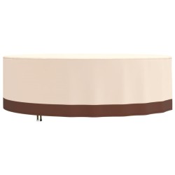 vidaXL Cubiertas muebles jardín 2 uds tela Oxford 600D Ø 279x71 cm