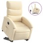 vidaXL Sillón reclinable elevable de tela color crema vidaXL Sillón reclinable elevable de tela color crema