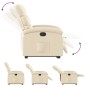 vidaXL Sillón reclinable elevable de tela color crema vidaXL Sillón reclinable elevable de tela color crema