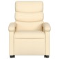 vidaXL Sillón reclinable elevable de tela color crema vidaXL Sillón reclinable elevable de tela color crema