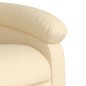 vidaXL Sillón reclinable elevable de tela color crema vidaXL Sillón reclinable elevable de tela color crema