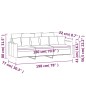 vidaXL Sofá de 3 plazas terciopelo azul 180 cm vidaXL Sofá de 3 plazas terciopelo azul 180 cm