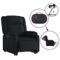 vidaXL Sillón reclinable y elevable eléctrico cuero sintético negro vidaXL Sillón reclinable y elevable eléctrico cuero sintético negro