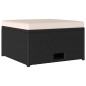 vidaXL Set de muebles de jardín 4 pzas y cojines ratán sintético negro vidaXL Set de muebles de jardín 4 pzas y cojines ratán sintético negro
