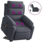 vidaXL Sillón de masaje reclinable elevable terciopelo gris oscuro vidaXL Sillón de masaje reclinable elevable terciopelo gris oscuro