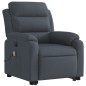 vidaXL Sillón de masaje reclinable elevable terciopelo gris oscuro vidaXL Sillón de masaje reclinable elevable terciopelo gris oscuro