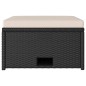 vidaXL Set de muebles de jardín 4 pzas y cojines ratán sintético negro vidaXL Set de muebles de jardín 4 pzas y cojines ratán sintético negro