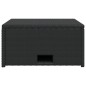 vidaXL Set de muebles de jardín 4 pzas y cojines ratán sintético negro vidaXL Set de muebles de jardín 4 pzas y cojines ratán sintético negro