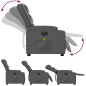vidaXL Sillón de masaje reclinable eléctrico cuero sintético gris vidaXL Sillón de masaje reclinable eléctrico cuero sintético gris