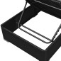 vidaXL Set de muebles de jardín 3 piezas y cojines ratán sintético negro vidaXL Set de muebles de jardín 3 piezas y cojines ratán sintético negro