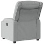 vidaXL Sillón reclinable eléctrico tela gris claro vidaXL Sillón reclinable eléctrico tela gris claro
