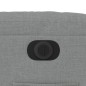 vidaXL Sillón reclinable eléctrico tela gris claro vidaXL Sillón reclinable eléctrico tela gris claro