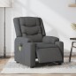 vidaXL Sillón reclinable de masaje eléctrico tela gris oscuro vidaXL Sillón reclinable de masaje eléctrico tela gris oscuro