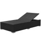 vidaXL Set de muebles de jardín 3 piezas y cojines ratán sintético negro vidaXL Set de muebles de jardín 3 piezas y cojines ratán sintético negro