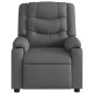 vidaXL Sillón reclinable de masaje eléctrico tela gris oscuro vidaXL Sillón reclinable de masaje eléctrico tela gris oscuro